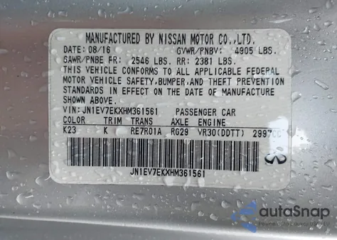 2017 Infiniti Q60 3.0T Premium z USA, uszkodzony, nr VIN JN1EV7EKXHM361561